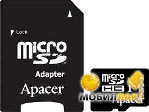   Apacer microSDHC 32GB UHS-I Class 10 (adapter SD) (AP32GMCSH10U1-R)