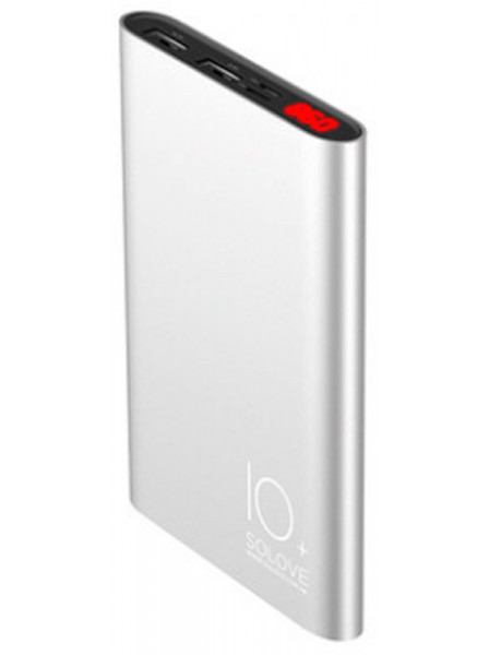   Solove A9s Portable Metallic Power Bank 10000mAh Silver