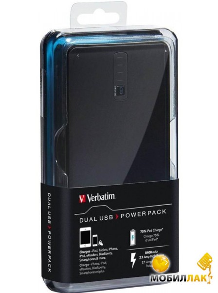   Verbatim Power Pack Dual USB 97934 5200 mAh