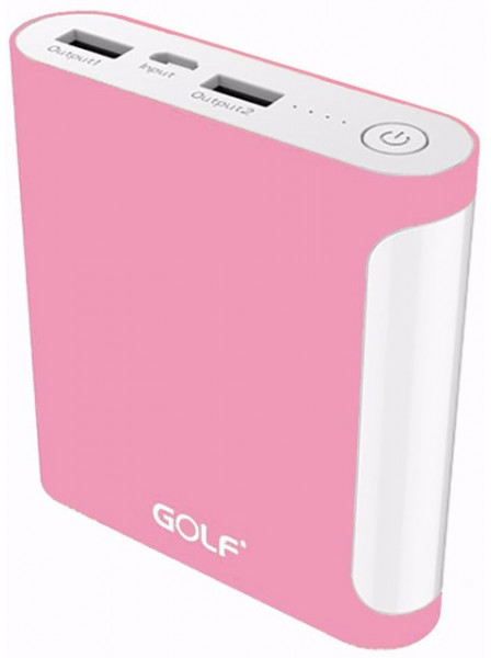   Golf Power Bank 10000 mAh GF-D14GB 3.1A Li-pol Pink