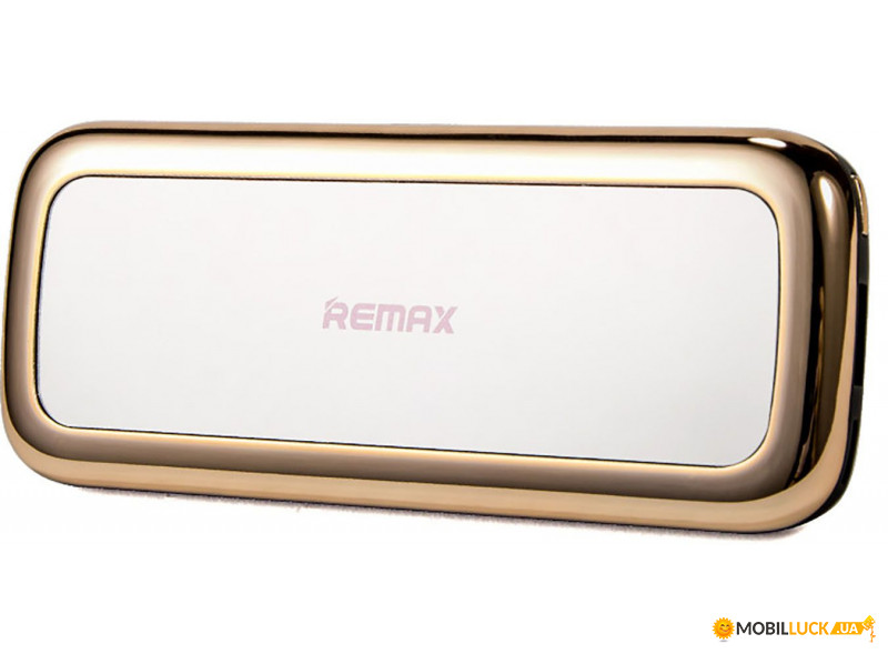   Remax Power Bank Mirror 10000 mah Gold