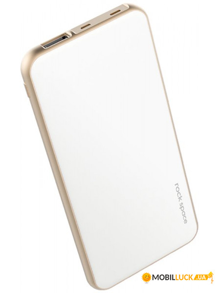   Rock Space Cardee power bank 5000mAh White Gold