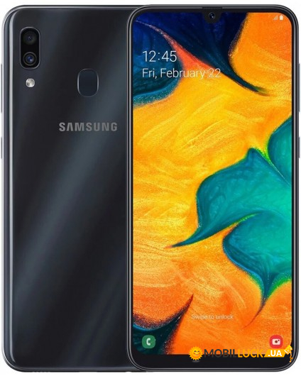  Samsung Galaxy A30 2019 SM-A305F 4/64GB Black (SM-A305FZKO) *EU