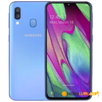  Samsung SM-A405F/64 Galaxy A40 64Gb Blue (SM-A405FZBDSEK)