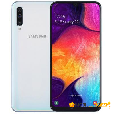  Samsung SM-A505FN Galaxy A50 64Gb White (SM-A505FZWUSEK)