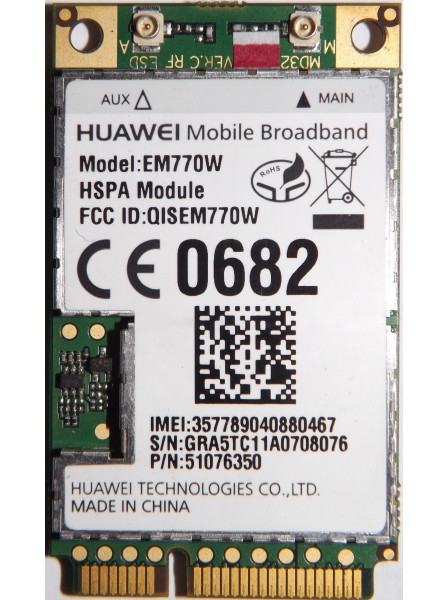 3G  Huawei HSUPA EM770W mini PCI