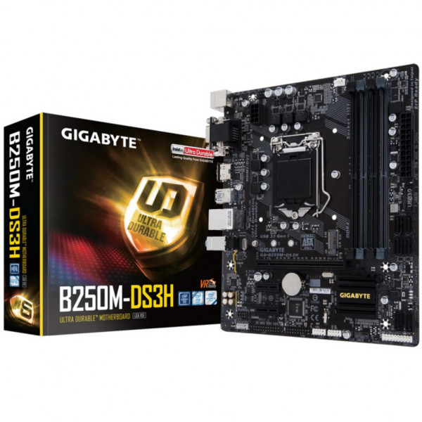   Gigabyte GA-B250M-DS3H (s1151, Intel B250, PCI-Ex16)