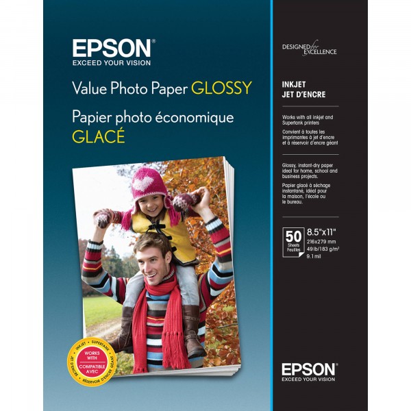  Epson A4 Value Glossy Photo Paper 50 .