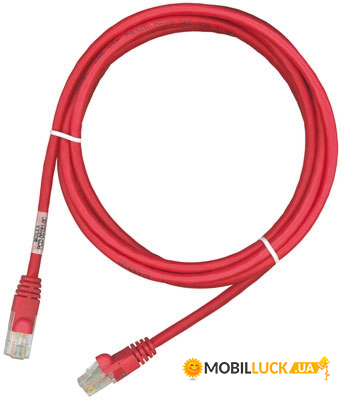   Molex PC RJ45 568B UTP stranded PC 5e LS0H 3m Red (PCD-01005-0C)