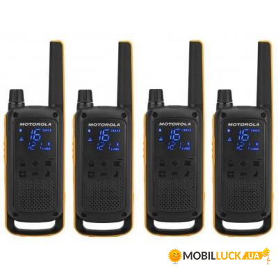   Motorola Talkabout T82 Extreme Quad Yellow Black (5031753007218)