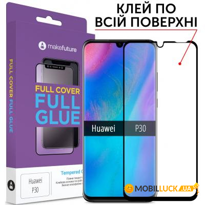   MakeFuture  Huawei P30 Black Full Cover Full Glue (MGF-HUP30)