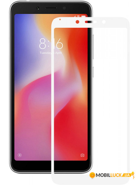   Mocolo 2.5D Full Cover Tempered Glass Xiaomi Redmi 6/6A White