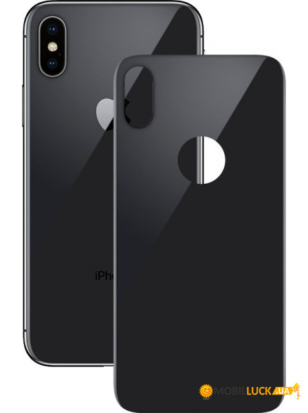   Mocolo 3D Backside Tempered Glass iPhone X Space Grey