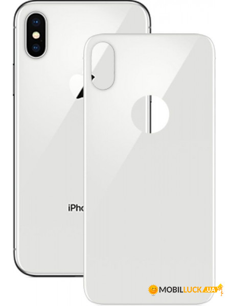   Mocolo 3D Backside Tempered Glass iPhone X White