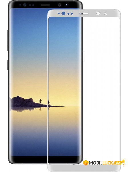   Mocolo 3D Full Cover Tempered Glass Samsung Galaxy Note 8 White