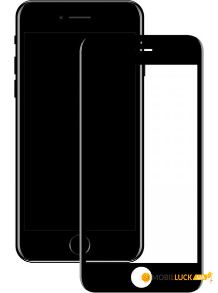   TOTO 4D Full Cover Tempered Glass iPhone 8 Black