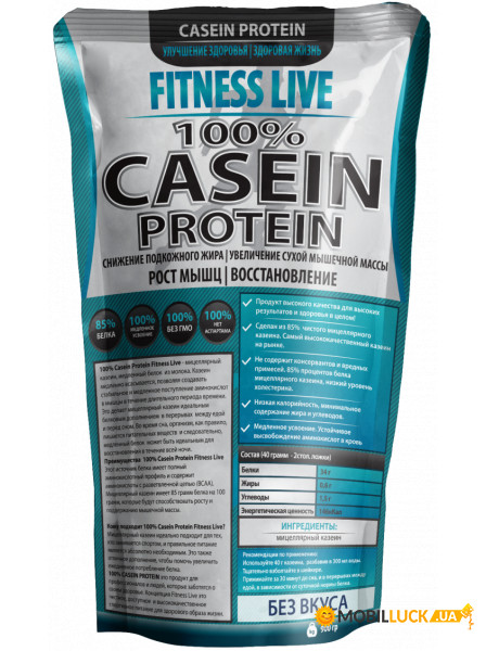  Fitness Live 100 Casein Protein 900   (5502945723481)