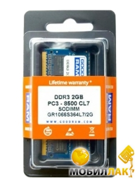  Goodram SO-DIMM DDR3 2GB 1066Mhz (W-AMM10662G)