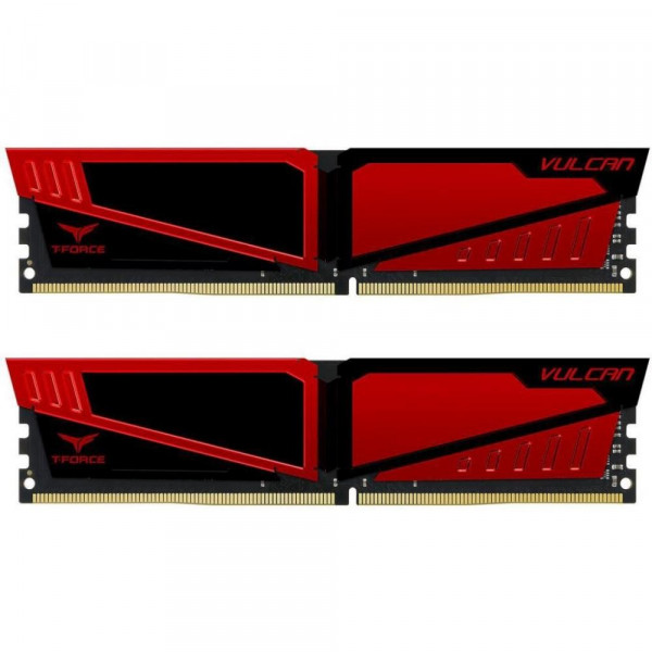   Team 8 GB 2x4GB DDR4 3200 MHz T-Force Vulcan Red (TLRED48G3200HC16CDC01)