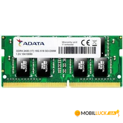   A-Data SoDIMM DDR4 4GB 2400 MHz (AD4S2400J4G17-S)