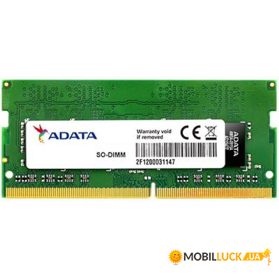     A-Data SoDIMM DDR4 4GB 2666 MHz (AD4S2666W4G19-S)