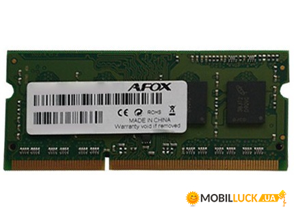    Afox DDR3 4Gb 1600Mhz (AFSD34BN1P)