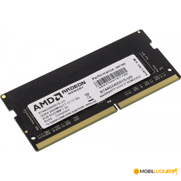   AMD 8 GB SO-DIMM DDR3L 1600 MHz (R538G1601S2SL-U)