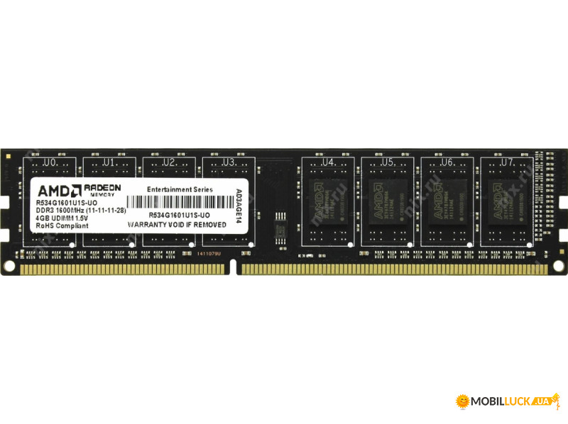  AMD DDR3 1600 2GB (R532G1601U1S-UGO)