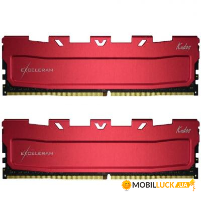     eXceleram DDR4 16GB (2x8GB) 3200 MHz Kudos Red (EKRED4163217AD)