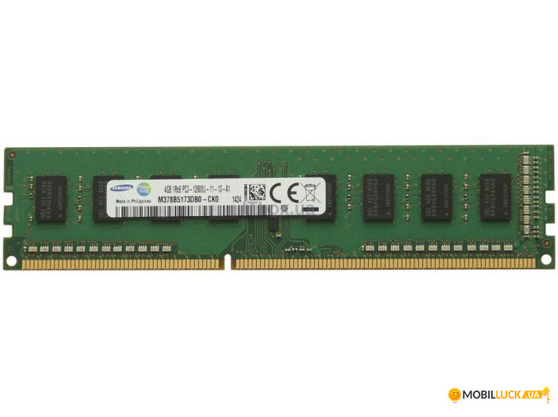   Samsung DDR3 4GB 1600 MHz (M378B5173DBO-CKO)