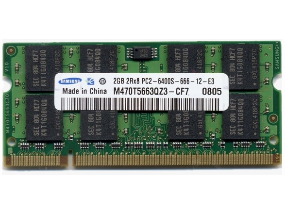   Samsung So-Dimm PC6400 2Gb DDR2 (M470T5663QZ3-CF7)