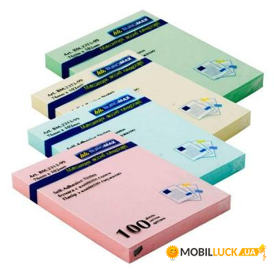    Buromax with adhesive layer 76102 100sheets Pastel colors mix (BM.2313-99)