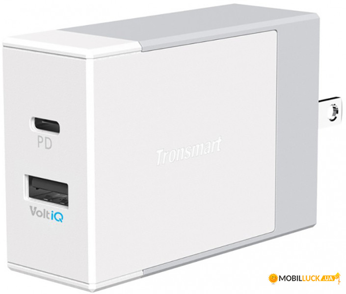      Tronsmart W2DC 42W USB PD Wall Charger with VoltiQ White