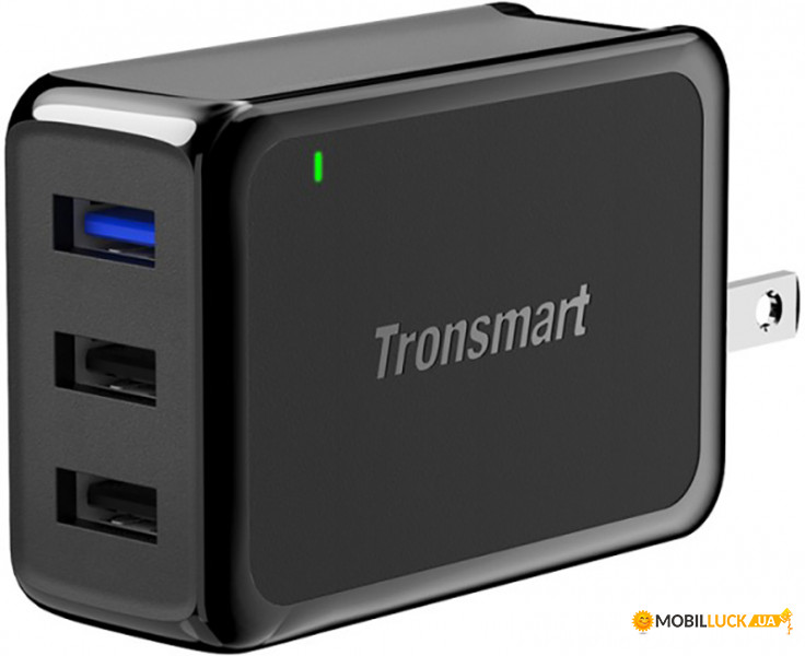     Tronsmart W3PTA 42W Quick Charge 3.0 USB Wall Charger Black