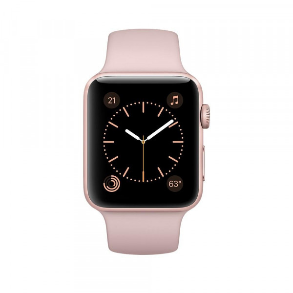 - Apple Watch Series 2 42  Rose Gold Aluminium Case with Pink Sand Sport Band (MQ142)