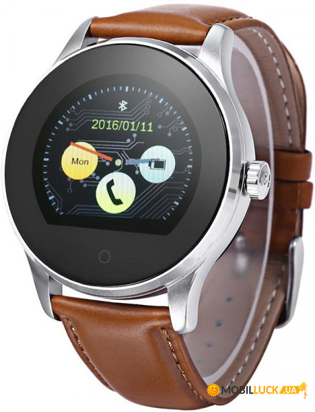 - UWatch K88H Brown Leather Strap