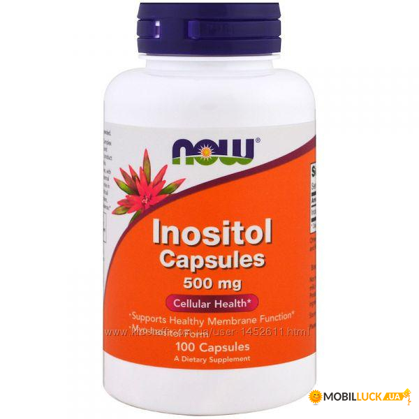  NOW Inositol Capsules 500  - 100  (49651)