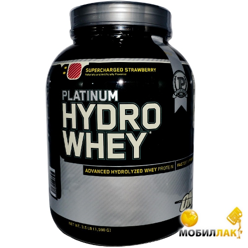  Optimum Nutrition Platinum Hydrowhey 1590 Strawberry (46786)