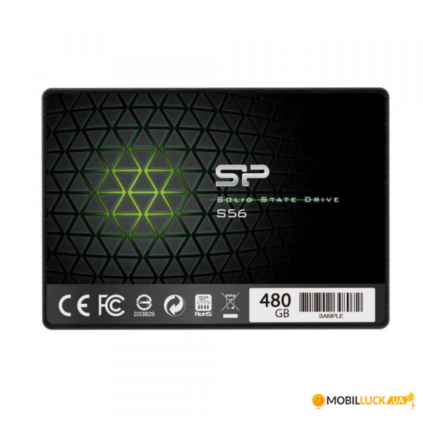  SSD Silicon Power 2.5 SATA 480Gb S56 (SP480GBSS3S56A25)