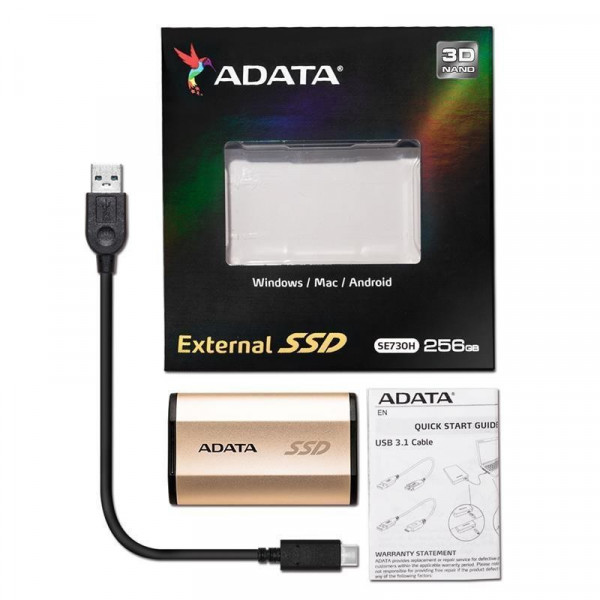  SSD A-Data 256GB Gold (ASE730H-256GU31-CGD)