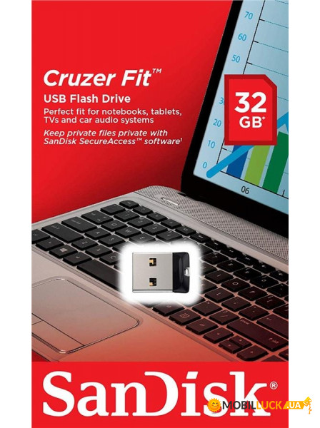  SSD SanDisk 32GB USB Cruzer Fit (SDCZ33-032G-G35)