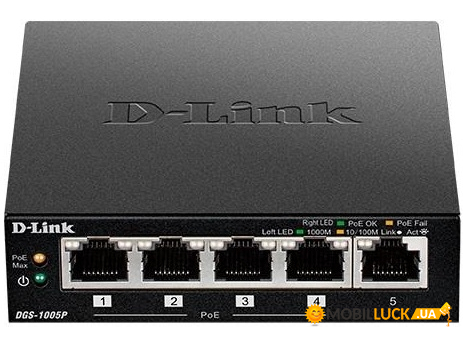  D-Link DGS-1005P 5xGE 
