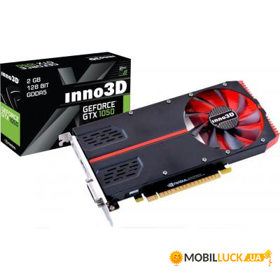  Inno3D GeForce GTX1050 2048Mb 1-Slot Edition (N10502-1SDV-E5CM)