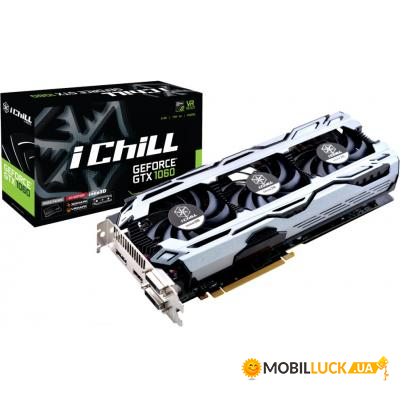  Inno3D GeForce GTX1060 6144Mb iChill X3 V2 (C106F2-3SDN-N5GSX)