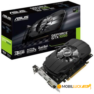  Asus GeForce GTX1050 3072Mb Phoenix (PH-GTX1050-3G)