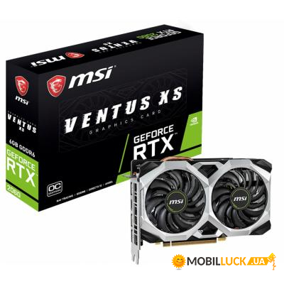  MSI GeForce RTX2060 6144Mb VENTUS XS OC (RTX 2060 VENTUS XS 6G OC)