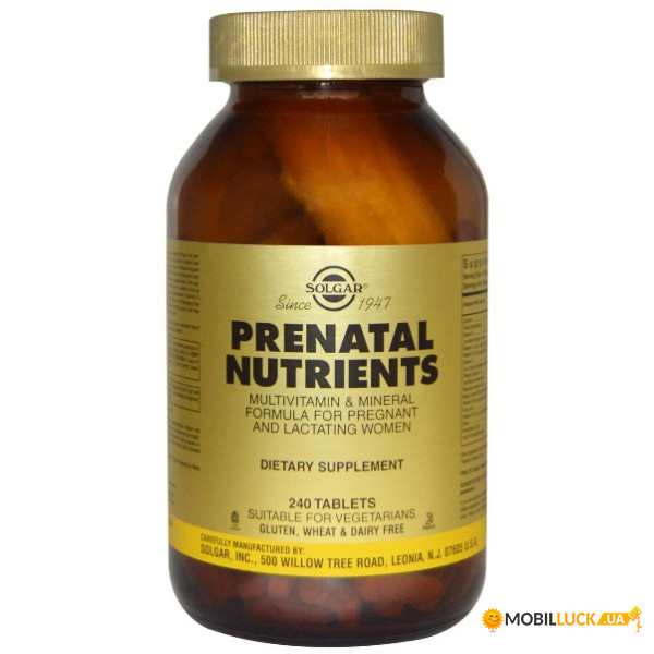  Solgar Prenatal Multivitamin Mineral 240  (4384300771)