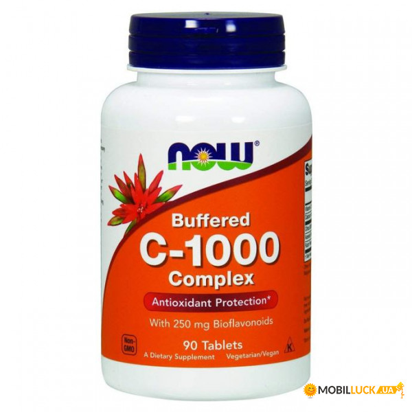  NOW Vitamin C-1000 Complex, Buffered Tablets 90  (4384301149)