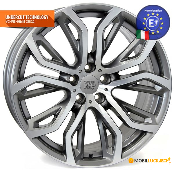  WSP Italy BMW 10,0x20  EVEREST  BB76 W676 5x120 40 72,6 ANT. POLISHED (36116796149 (Front) 36116796150 (Rear))