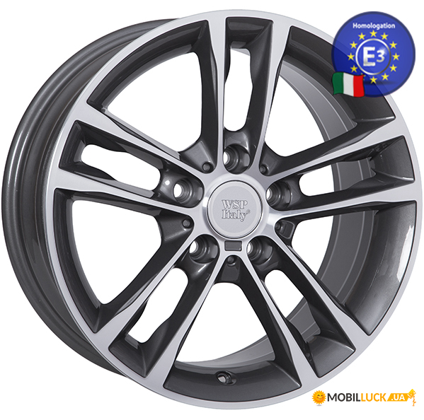  WSP Italy BMW 8.0x17.0 ACHILLE W681 BM20 5X120  53 72,6 ANTHRACITE POLISHED (36117847543 (Front) 36117847544 (Rear))